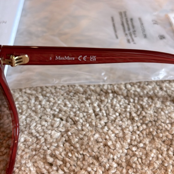 MaxMara Red Sunglasses - Picture 5 of 6